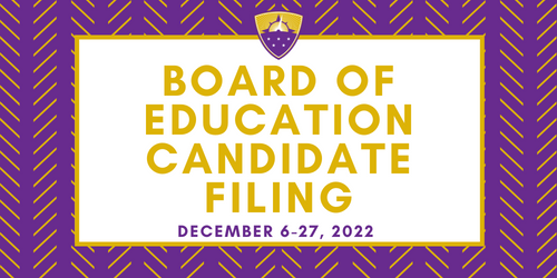Candidate Filing for Board of Education Opens Dec. 6