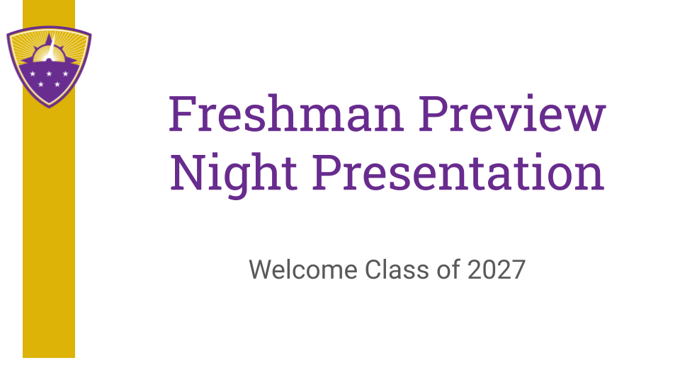 Freshman Preview Night