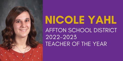 Nicole Yahl named Affton School District 2022-2023 Teacher of the Year