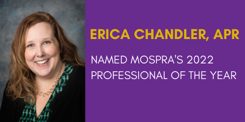 Erica Chandler, APR, Named MOSPRA's 2022 Professional of the Year