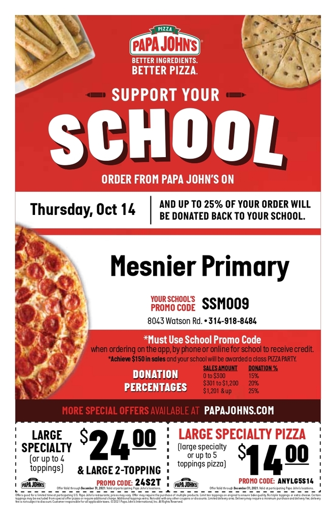 Papa John's Pizza Night