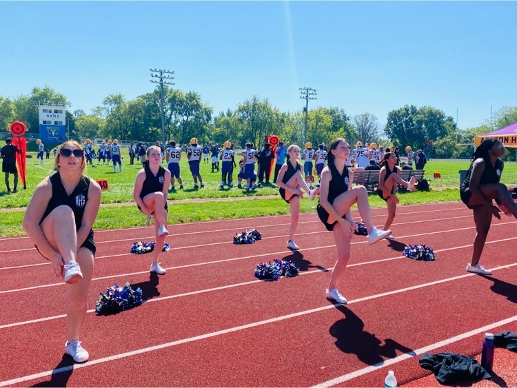 Cheerleaders showing great spirit today!
